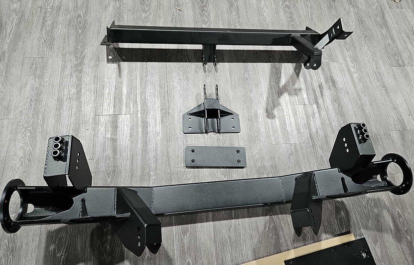 Rear-mount Tesla LDU conversion kit for GM B-Body chassis cars