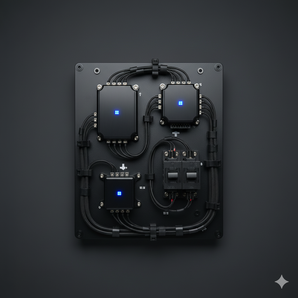 DC-DC, charger & contactor control strategy