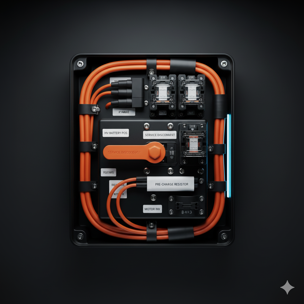 Service disconnects, contactors & pre-charge circuits