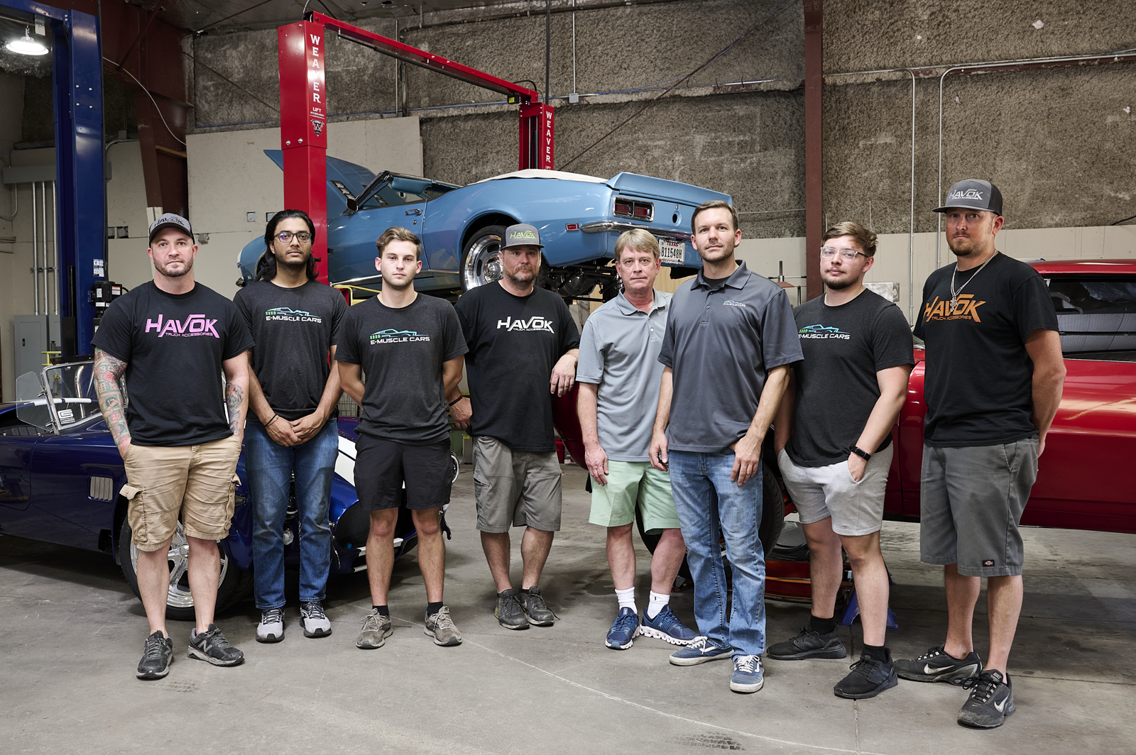 E-Muscle team in workshop